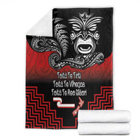 Aotearoa Toitu Te Tiriti Blanket New Zealand Honour the Treaty - Fight Together LT03 - Polynesian Pride
