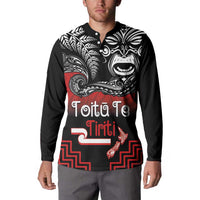 Aotearoa Toitu Te Tiriti Button Sweatshirt New Zealand Honour the Treaty - Fight Together