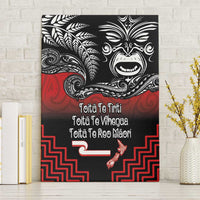 Aotearoa Toitu Te Tiriti Canvas Wall Art New Zealand Honour the Treaty - Fight Together LT03 Without Frame Red - Polynesian Pride