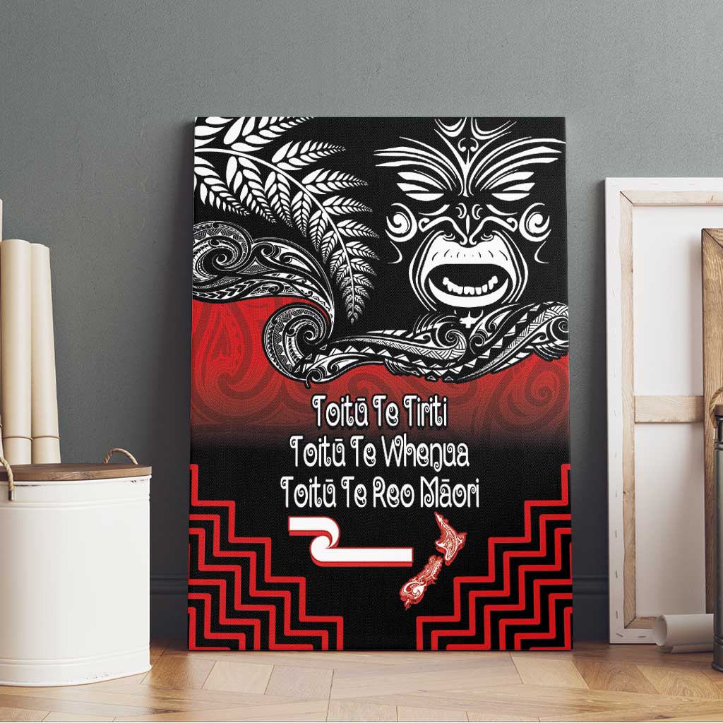 Aotearoa Toitu Te Tiriti Canvas Wall Art New Zealand Honour the Treaty - Fight Together LT03 - Polynesian Pride