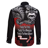 Aotearoa Toitu Te Tiriti Family Matching Off The Shoulder Long Sleeve Dress and Hawaiian Shirt New Zealand Honour the Treaty - Fight Together LT03 - Polynesian Pride