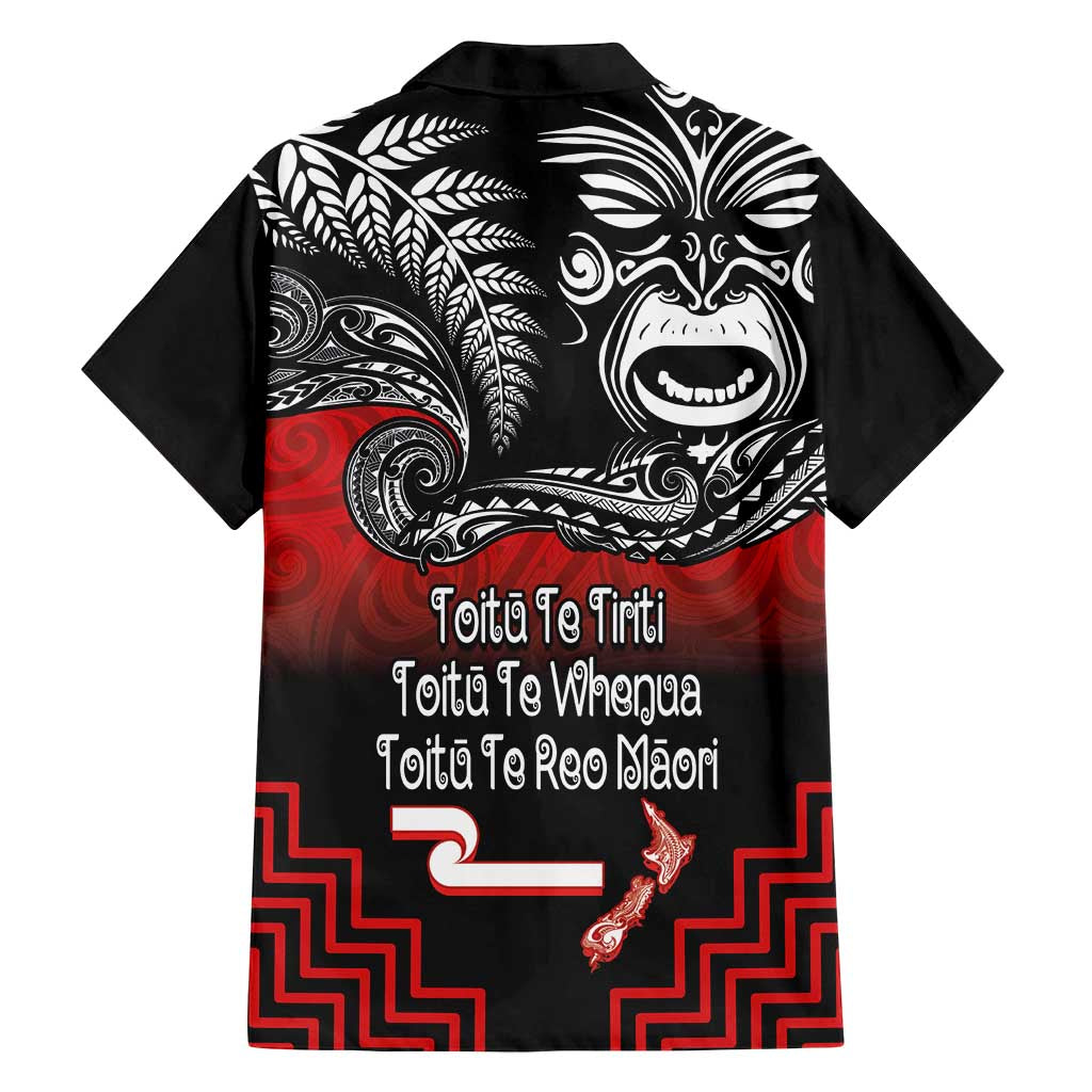 Aotearoa Toitu Te Tiriti Family Matching Off Shoulder Short Dress and Hawaiian Shirt New Zealand Honour the Treaty - Fight Together LT03 - Polynesian Pride