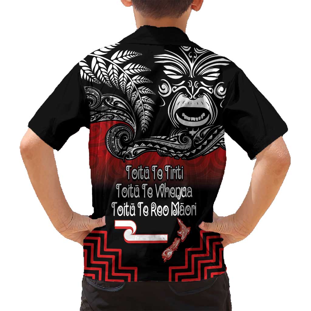 Aotearoa Toitu Te Tiriti Family Matching Tank Maxi Dress and Hawaiian Shirt New Zealand Honour the Treaty - Fight Together LT03 - Polynesian Pride