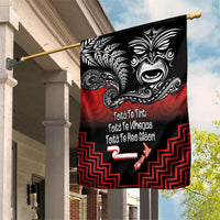 Aotearoa Toitu Te Tiriti Garden Flag New Zealand Honour the Treaty - Fight Together LT03 House Flag Red - Polynesian Pride
