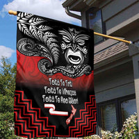 Aotearoa Toitu Te Tiriti Garden Flag New Zealand Honour the Treaty - Fight Together LT03 - Polynesian Pride
