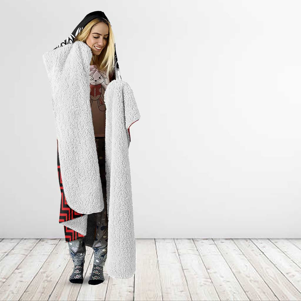 Aotearoa Toitu Te Tiriti Hooded Blanket New Zealand Honour the Treaty - Fight Together LT03 - Polynesian Pride