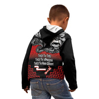 Aotearoa Toitu Te Tiriti Kid Hoodie New Zealand Honour the Treaty - Fight Together LT03 - Polynesian Pride