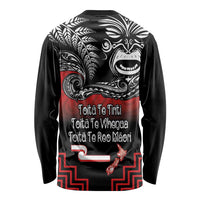 Aotearoa Toitu Te Tiriti Long Sleeve Shirt New Zealand Honour the Treaty - Fight Together LT03 - Polynesian Pride