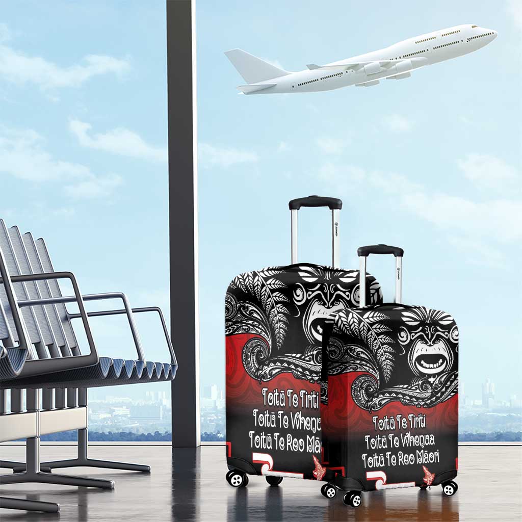 Aotearoa Toitu Te Tiriti Luggage Cover New Zealand Honour the Treaty - Fight Together LT03 - Polynesian Pride