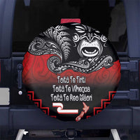 Aotearoa Toitu Te Tiriti Spare Tire Cover New Zealand Honour the Treaty - Fight Together LT03 - Polynesian Pride