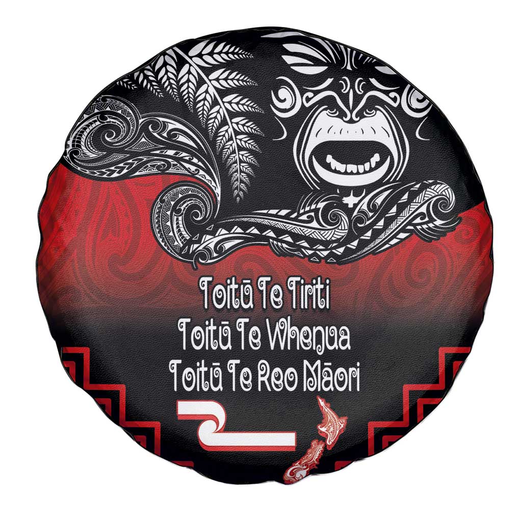 Aotearoa Toitu Te Tiriti Spare Tire Cover New Zealand Honour the Treaty - Fight Together LT03 - Polynesian Pride