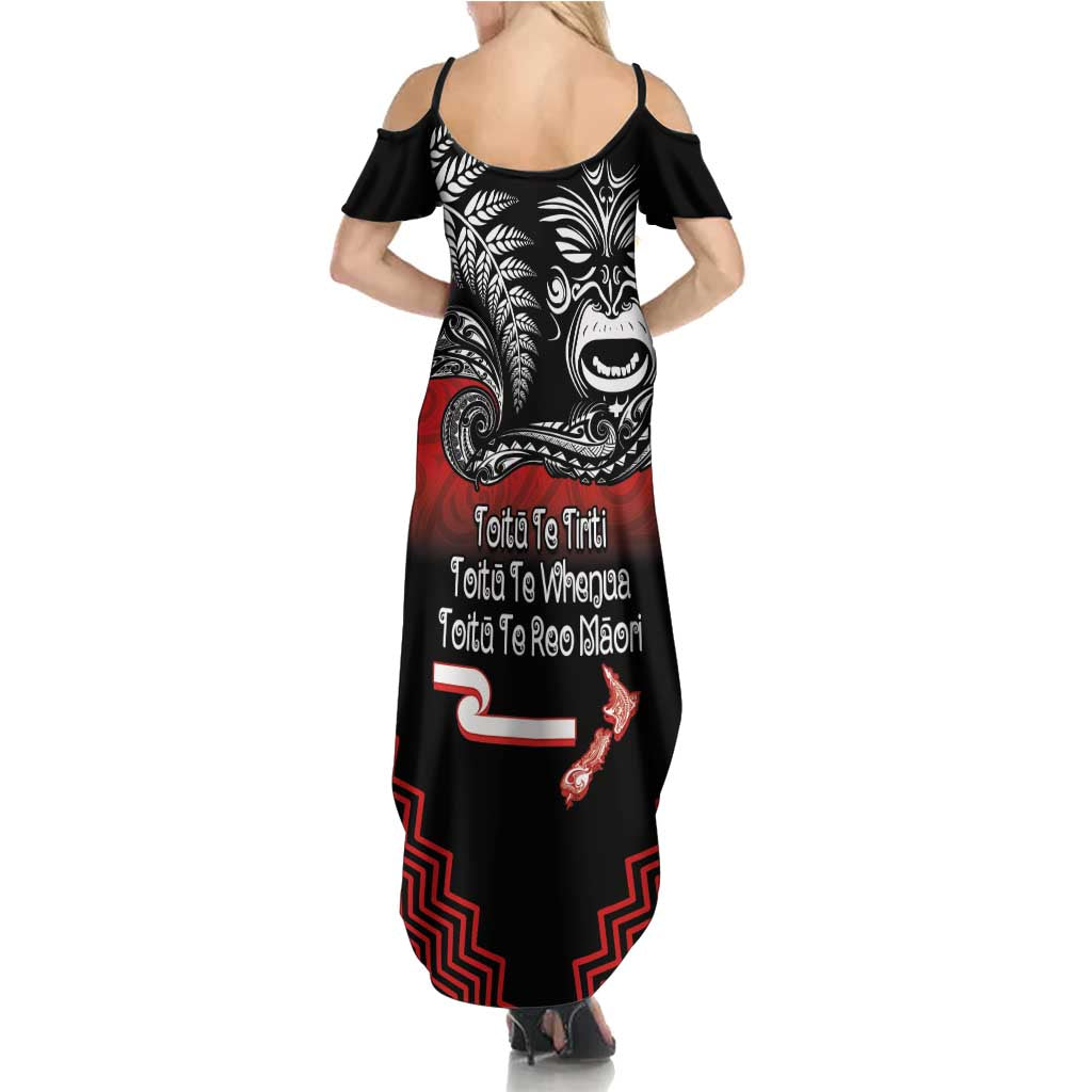 Aotearoa Toitu Te Tiriti Summer Maxi Dress New Zealand Honour the Treaty - Fight Together LT03 - Polynesian Pride