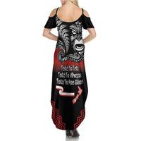 Aotearoa Toitu Te Tiriti Summer Maxi Dress New Zealand Honour the Treaty - Fight Together LT03 - Polynesian Pride