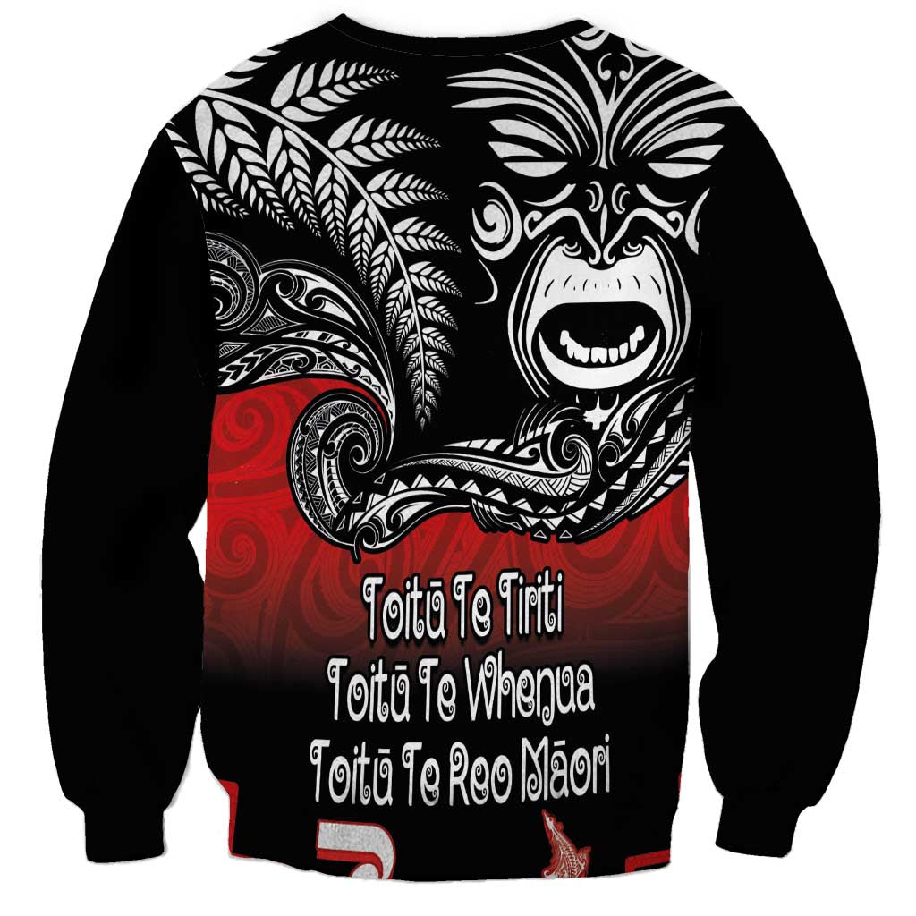 Aotearoa Toitu Te Tiriti Sweatshirt New Zealand Honour the Treaty - Fight Together LT03 - Polynesian Pride