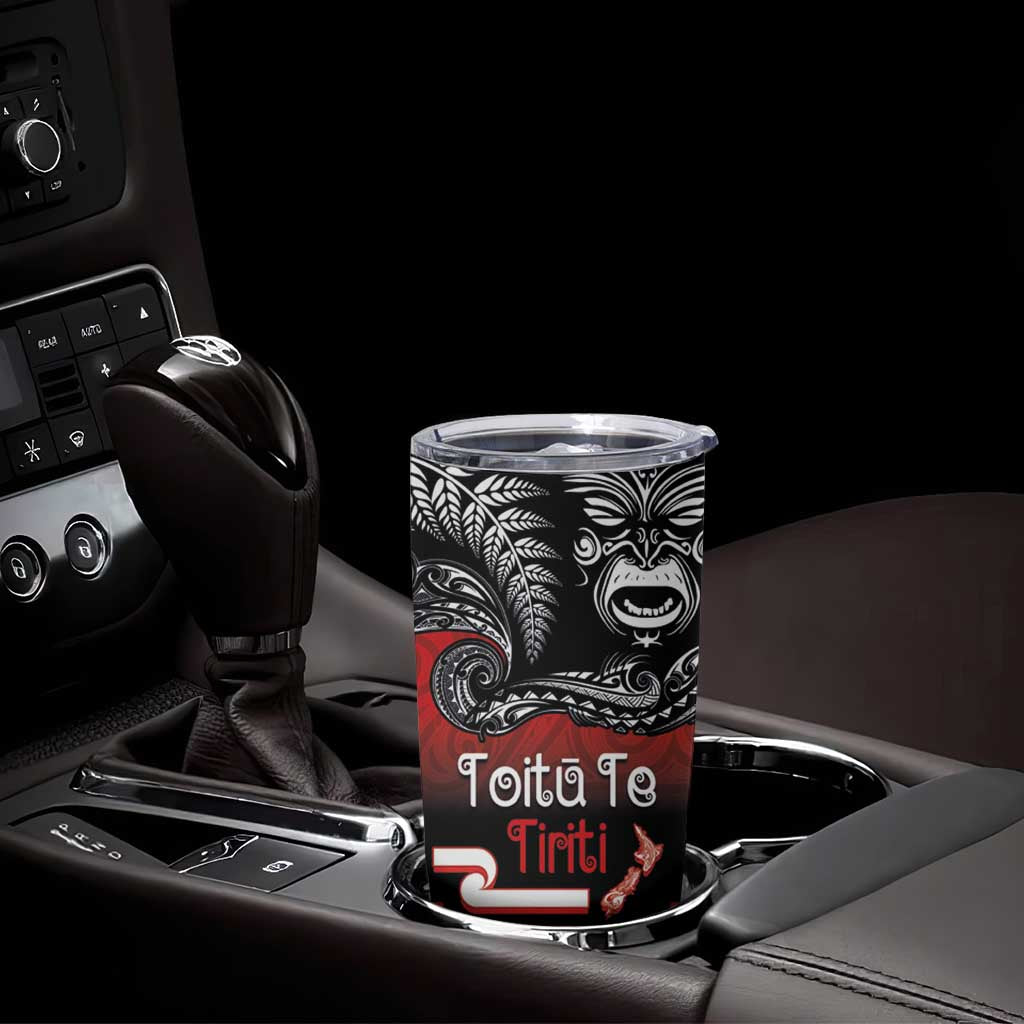 Aotearoa Toitu Te Tiriti Tumbler Cup New Zealand Honour the Treaty - Fight Together LT03 - Polynesian Pride