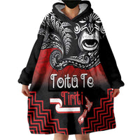 Aotearoa Toitu Te Tiriti Wearable Blanket Hoodie New Zealand Honour the Treaty - Fight Together LT03 - Polynesian Pride