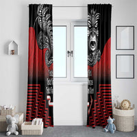 Aotearoa Toitu Te Tiriti Window Curtain New Zealand Honour the Treaty - Fight Together LT03 - Polynesian Pride