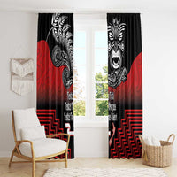 Aotearoa Toitu Te Tiriti Window Curtain New Zealand Honour the Treaty - Fight Together LT03 - Polynesian Pride