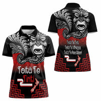 Aotearoa Toitu Te Tiriti Women Polo Shirt New Zealand Honour the Treaty - Fight Together LT03 - Polynesian Pride