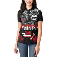 Aotearoa Toitu Te Tiriti Women Polo Shirt New Zealand Honour the Treaty - Fight Together LT03 - Polynesian Pride