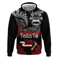 Aotearoa Toitu Te Tiriti Zip Hoodie New Zealand Honour the Treaty - Fight Together LT03 Pullover Hoodie Red - Polynesian Pride