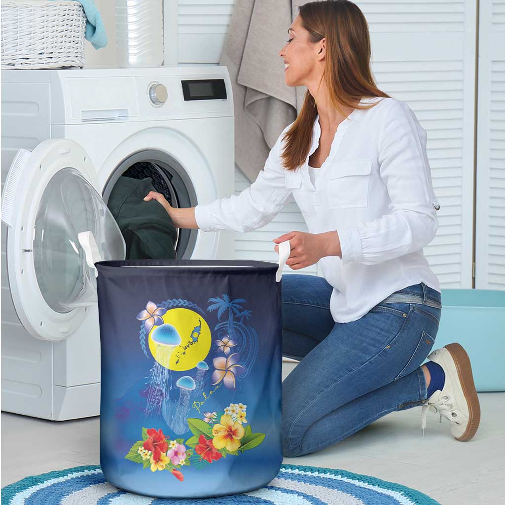 Palau Jellyfish Laundry Basket Ocean Heritage Tropical Plants - Polynesian Pride