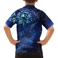 New Zealand Matariki Family Matching Tank Maxi Dress and Hawaiian Shirt Maori Pattern and Silver Fern LT03 - Polynesian Pride