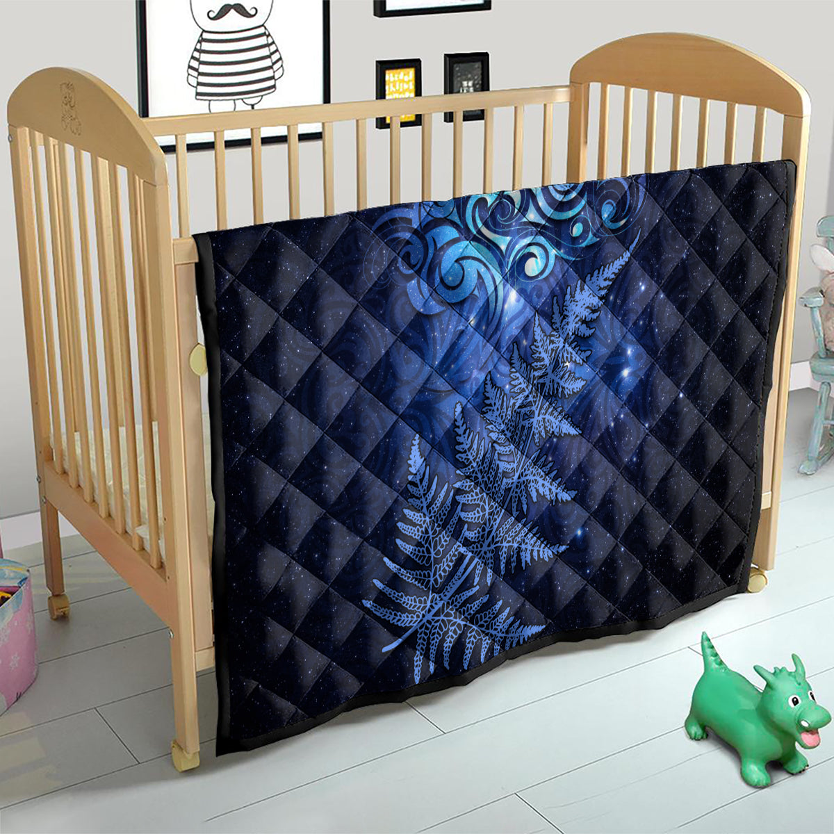New Zealand Matariki Quilt Maori Pattern and Silver Fern