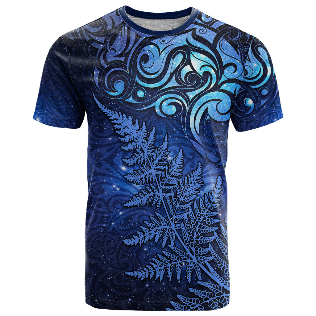 New Zealand Matariki T Shirt Maori Pattern and Silver Fern