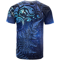 New Zealand Matariki T Shirt Maori Pattern and Silver Fern
