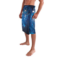 Aotearoa New Zealand New Year Lavalava Tribal Koru Tattoo Blue Galaxy Maori Silver Fern