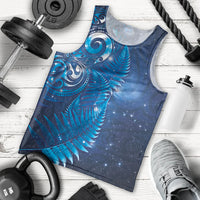 Aotearoa New Zealand New Year Men Tank Top Tribal Koru Tattoo Blue Galaxy Maori Silver Fern LT03 - Polynesian Pride