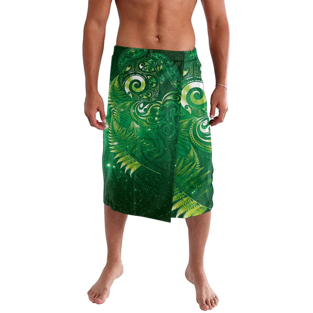 Aotearoa New Zealand New Year Lavalava Tribal Koru Tattoo Green Galaxy Maori Silver Fern
