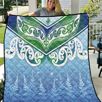 Aotearoa New Zealand New Year Quilt Maori Motifs with Silver Fern and Matariki Stars LT03 Multicolor - Polynesian Pride