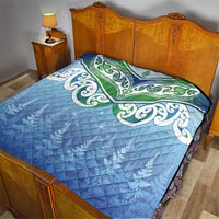 Aotearoa New Zealand New Year Quilt Maori Motifs with Silver Fern and Matariki Stars LT03 - Polynesian Pride