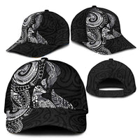 Aotearoa Moko Tribal Tattoo Classic Cap New Zealand Maori Penguin and Fantail Black Color LT03 - Polynesian Pride