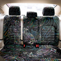 Aotearoa Moko Tribal Tattoo Back Car Seat Cover New Zealand Maori Penguin and Fantail Paua Shell Style LT03 - Polynesian Pride