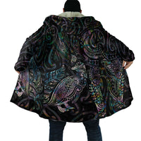 Aotearoa Moko Tribal Tattoo Cloak New Zealand Maori Penguin and Fantail Paua Shell Style LT03 - Polynesian Pride