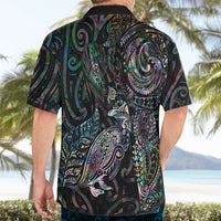 Aotearoa Moko Tribal Tattoo Hawaiian Shirt New Zealand Maori Penguin and Fantail Paua Shell Style LT03 - Polynesian Pride
