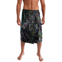 Aotearoa Moko Tribal Tattoo Lavalava New Zealand Maori Penguin and Fantail Paua Shell Style LT03 Multicolor - Polynesian Pride
