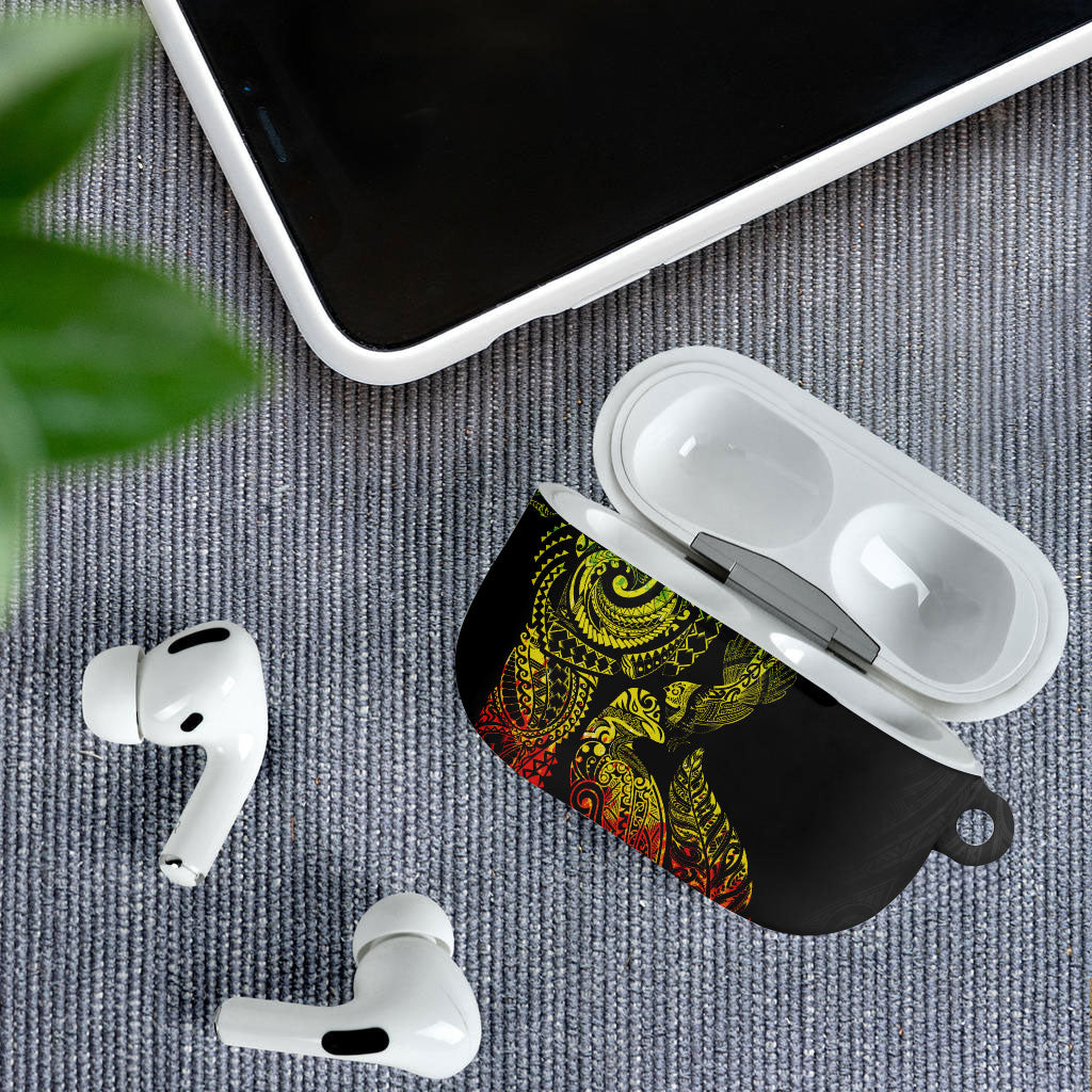 Aotearoa Moko Tribal Tattoo AirPods Case New Zealand Maori Penguin and Fantail Reggae Style LT03 - Polynesian Pride