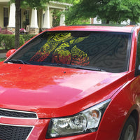 Aotearoa Moko Tribal Tattoo Auto Sun Shade New Zealand Maori Penguin and Fantail Reggae Style LT03 - Polynesian Pride