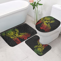 Aotearoa Moko Tribal Tattoo Bathroom Set New Zealand Maori Penguin and Fantail Reggae Style LT03 - Polynesian Pride
