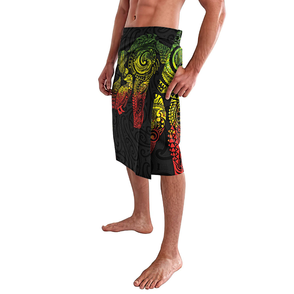 Aotearoa Moko Tribal Tattoo Lavalava New Zealand Maori Penguin and Fantail Reggae Style LT03 - Polynesian Pride
