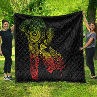 Aotearoa Moko Tribal Tattoo Quilt New Zealand Maori Penguin and Fantail Reggae Style LT03 - Polynesian Pride