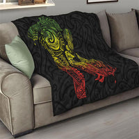 Aotearoa Moko Tribal Tattoo Quilt New Zealand Maori Penguin and Fantail Reggae Style LT03 - Polynesian Pride