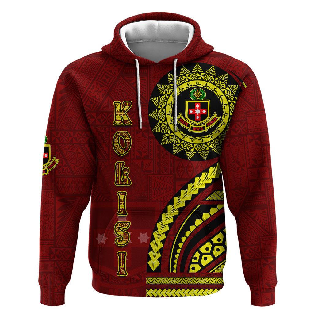 Kolisi Tonga Atele Zip Hoodie Ngatu and Polynesian Pattern