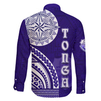 Tupou College Toloa Family Matching Off The Shoulder Long Sleeve Dress and Hawaiian Shirt Ngatu and Polynesian Pattern LT03 - Polynesian Pride