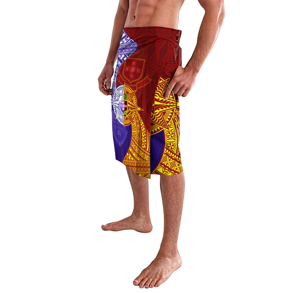 Kolisi Tonga Atele and Tupou College Toloa Lavalava Ngatu and Polynesian Spiral Pattern