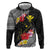 Aloha Hawaii Hibiscus and Plumeria Flowers Hoodie Kanaka Maoli Tattoo Polynesian Pattern